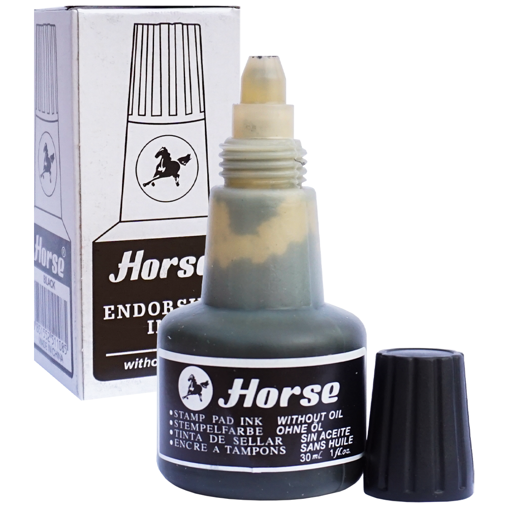 Tuș pentru ștampilă Horse, 30 ml, negru